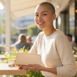 Elegant Tan Quilted Women's Wallet